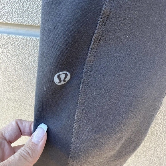 lululemon wunder under luon mid rise pockets olive brown Full Length Leggings 8 - Picture 4 of 7